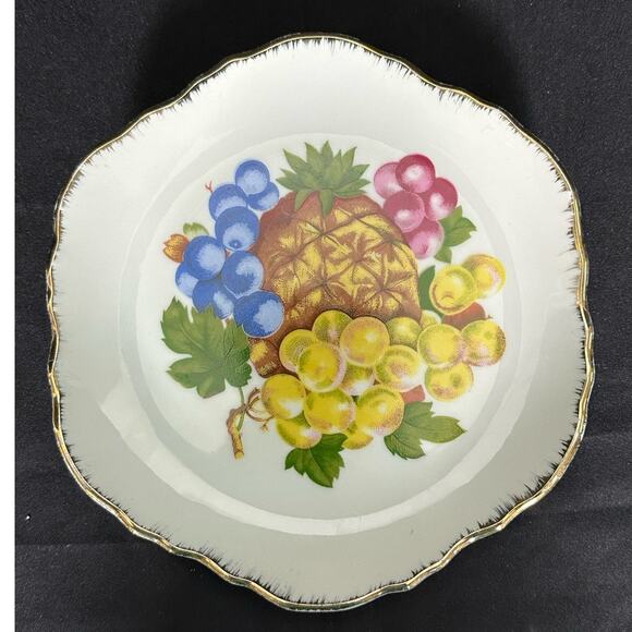Korean Hand Painted Fruit Design Decorative Plate 7.25" - Picture 9 of 9